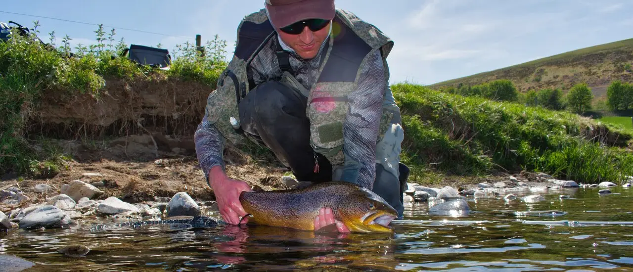 Fishing Guide with Scottish Brown Trout